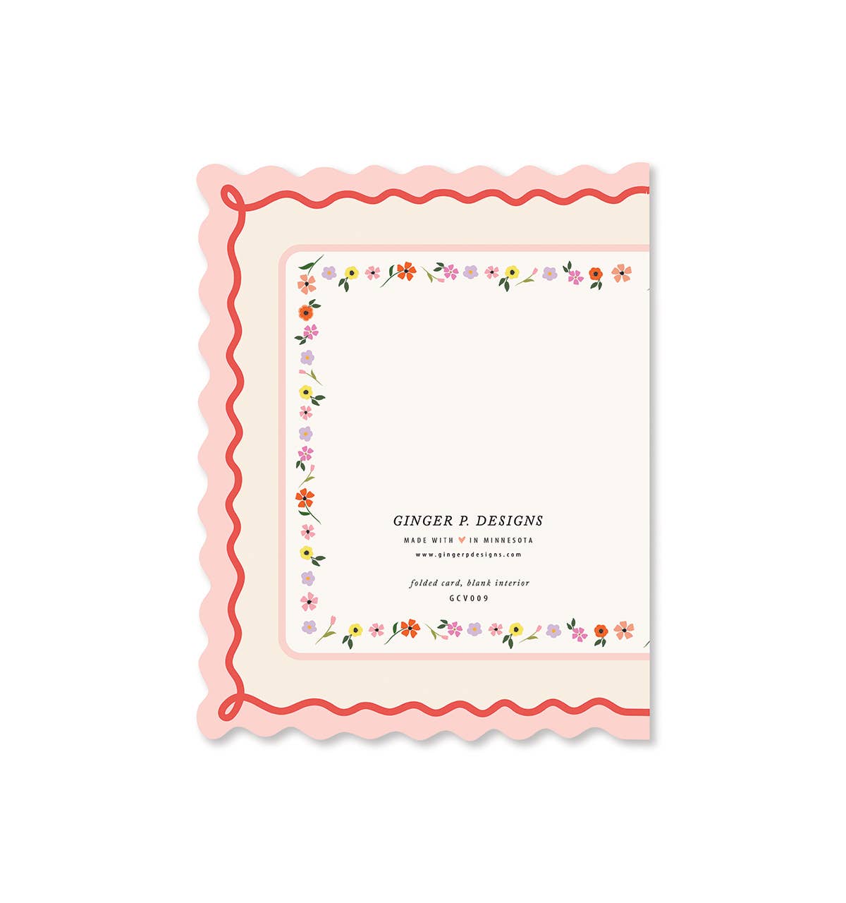 Valentine's Day Scallop Greeting Card