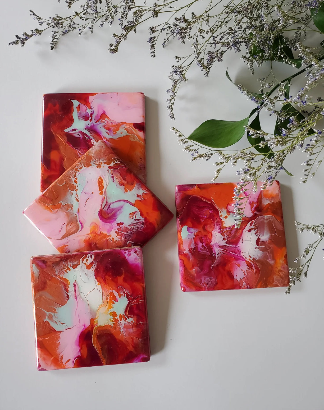 Malbec Rose Bespoke Coasters