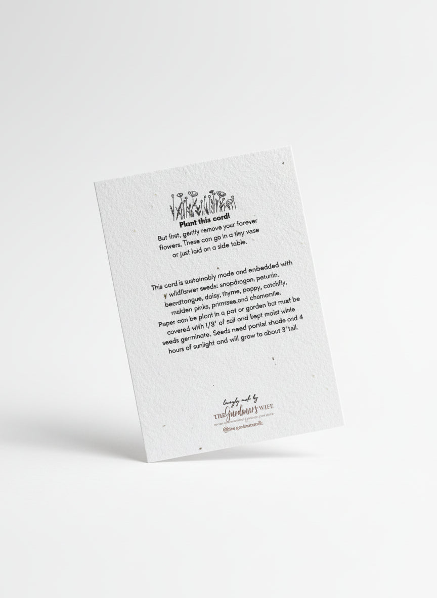Thank you Wildflower Seed Card