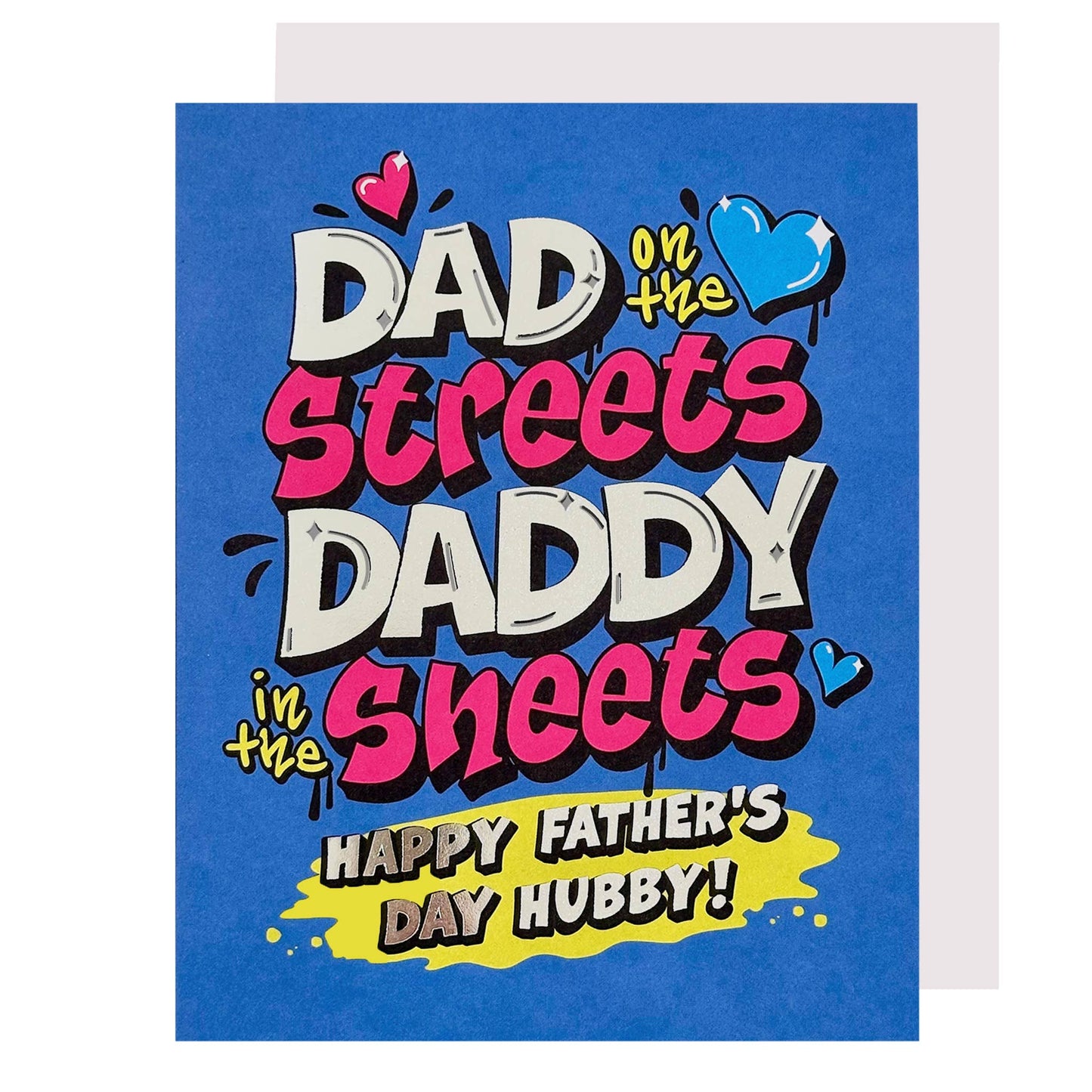 Hubby Street Art Father's Day Card