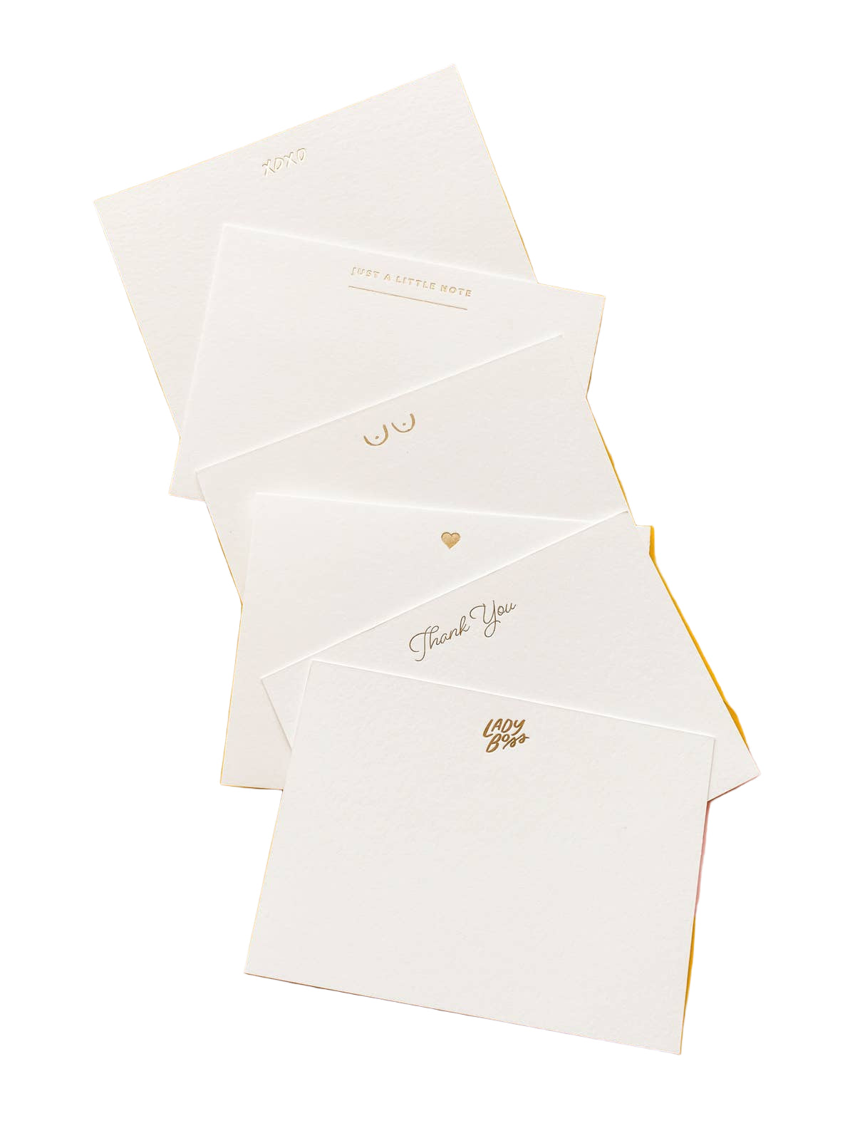 Thank You Fancy Flat - Foil Box Set of 8 Stationery
