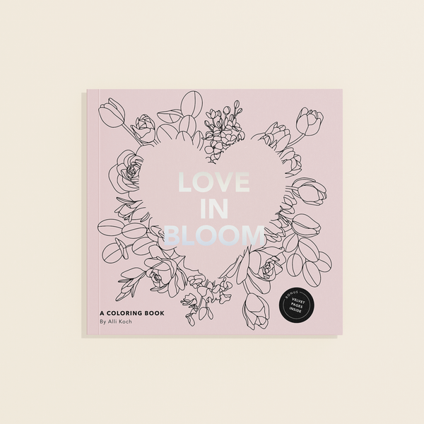 Love in Bloom: A Romantic Adult Coloring Book