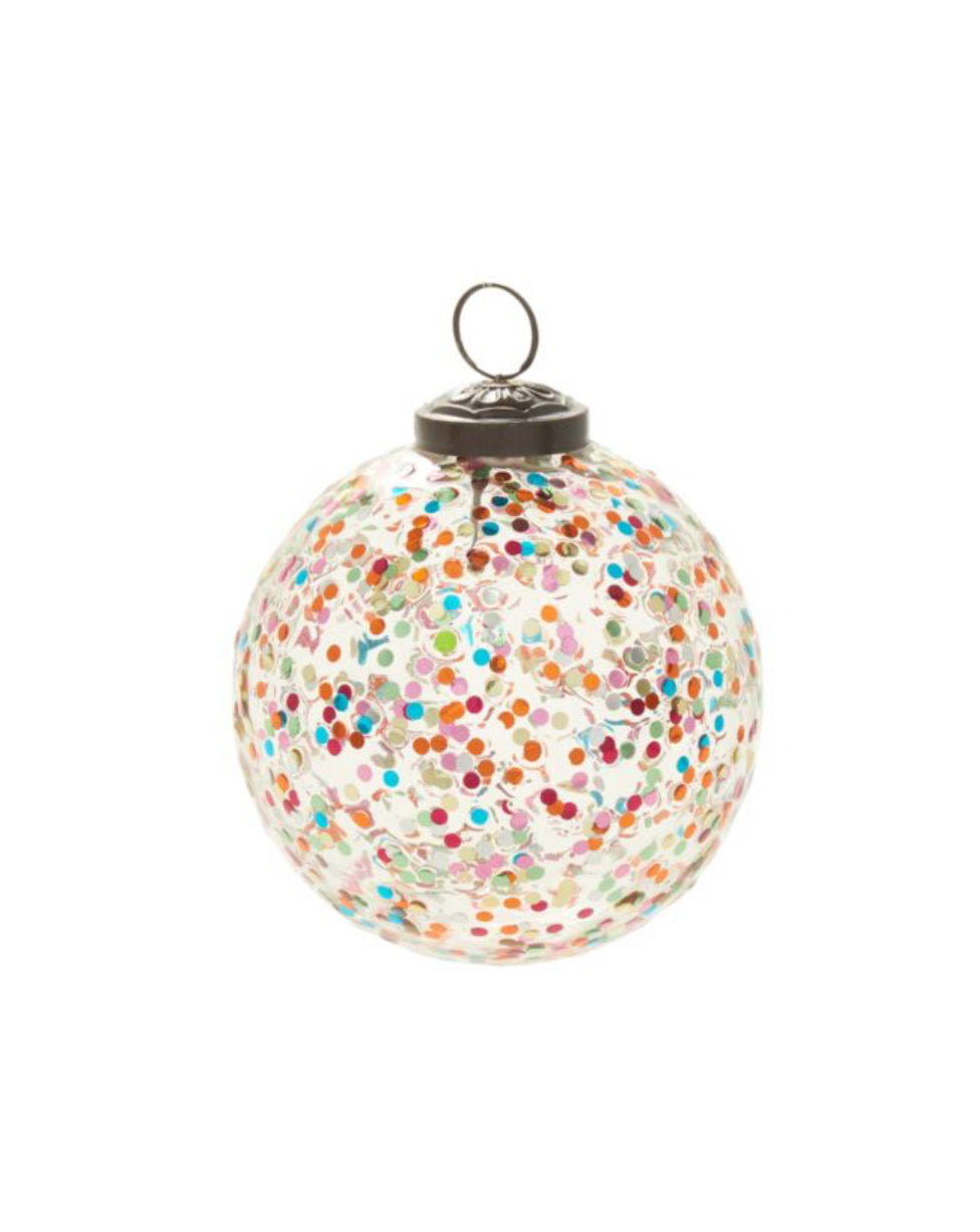 Rainbow Glitter Ornament