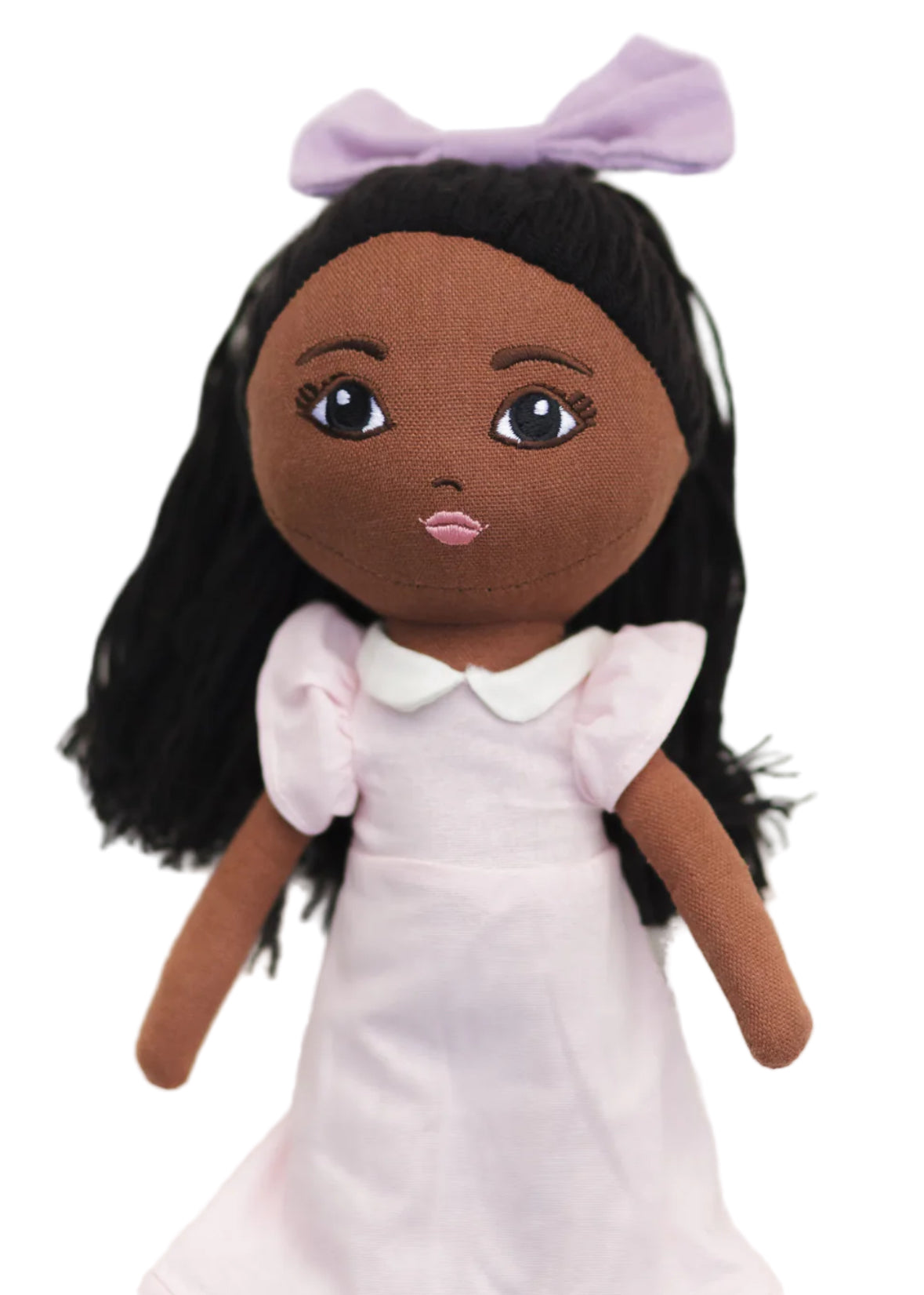 The Wonderful World of Zuri Rose: Handmade Linen Doll: Pink Dress