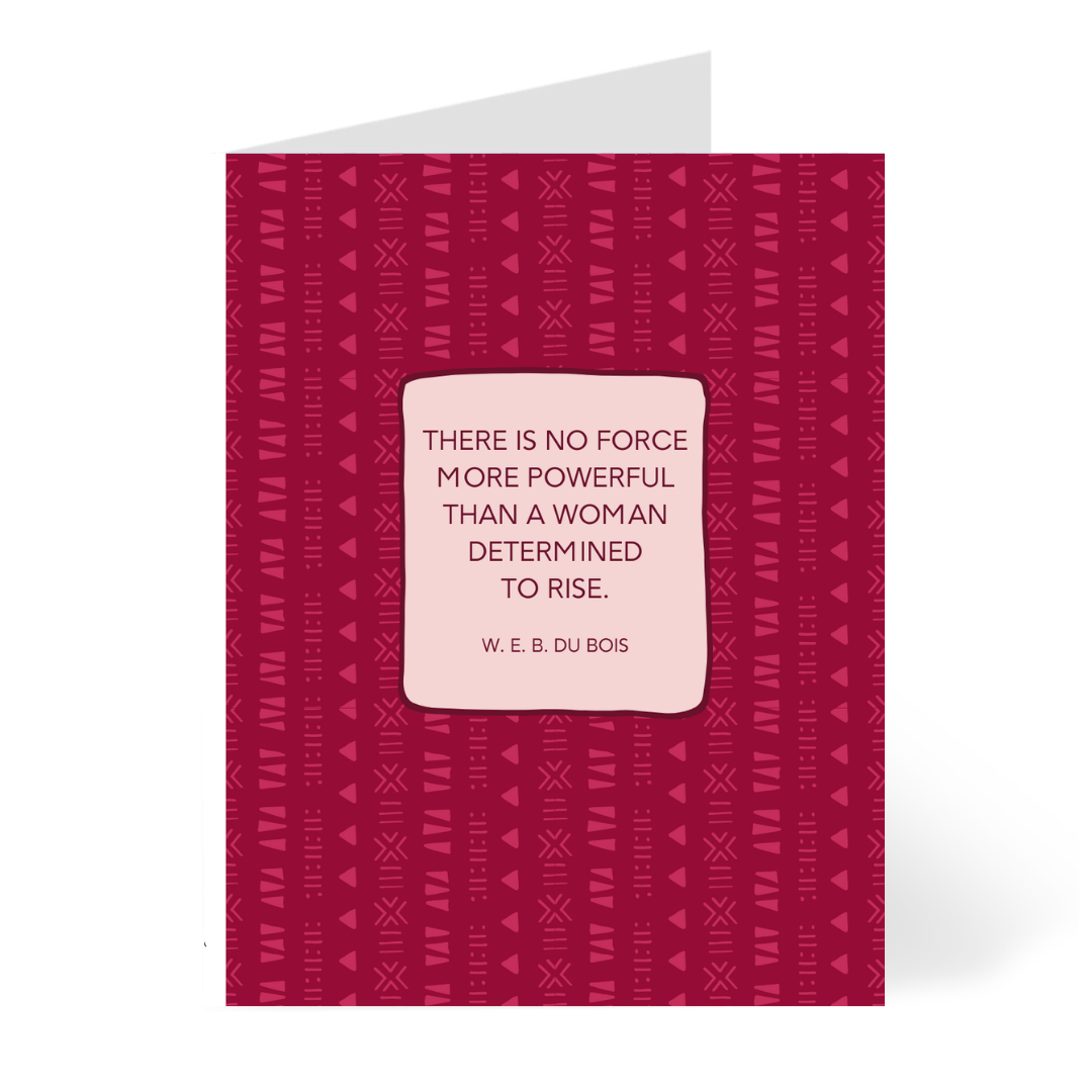 Determined to Rise | greeting card | inspirational quote