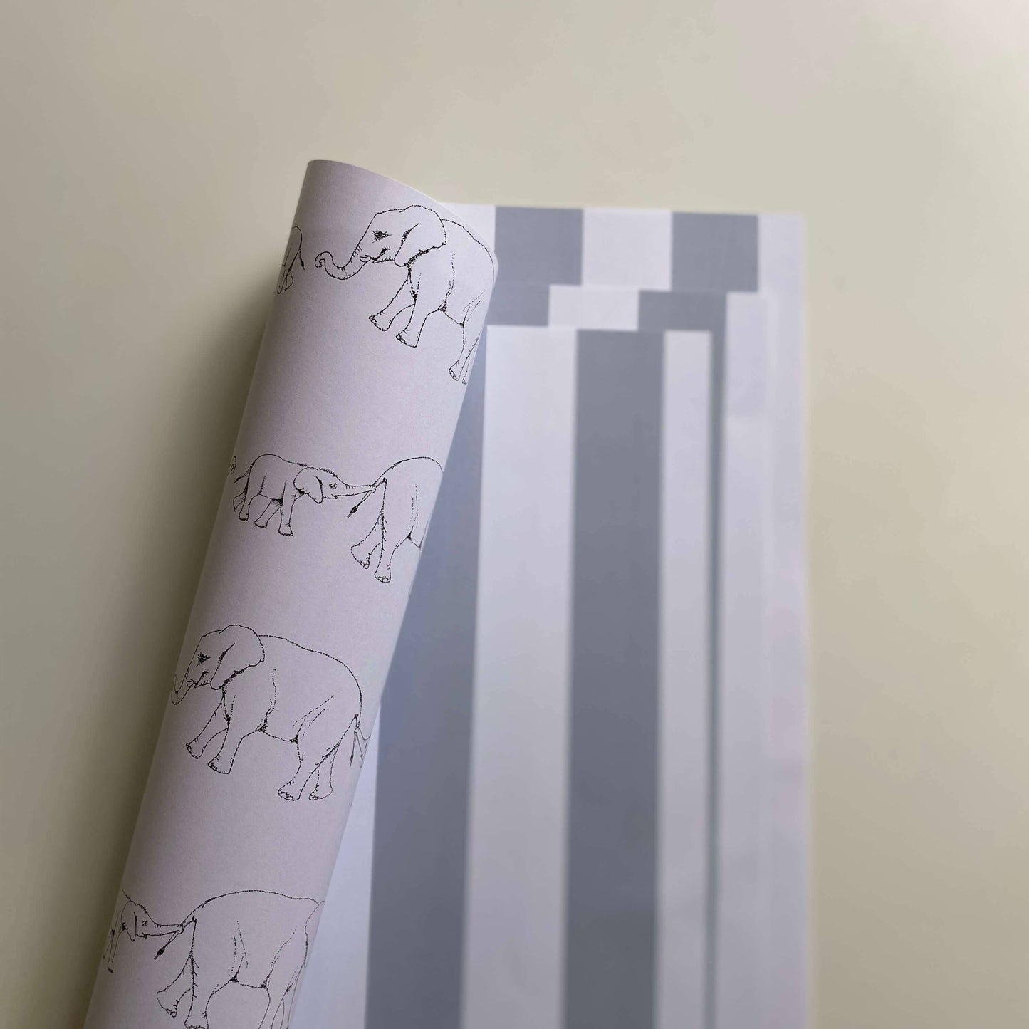 Baby & Mama Elephant Wrapping Paper: Rolls of 3 Sheets (Case of 3 Rolls)
