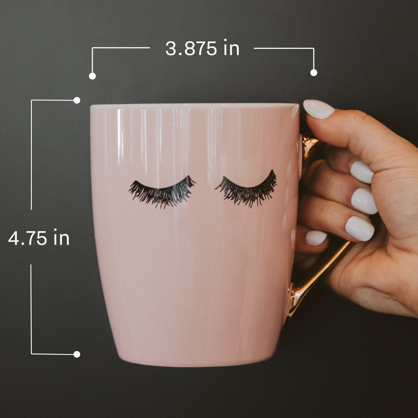 Pink Eyelashes Coffee Mug