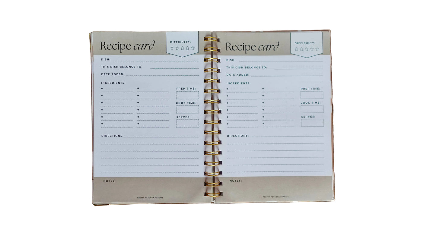 Recipe Book Keepsake - Nude Colorway