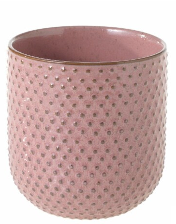 Everly Pink Dotted Pot