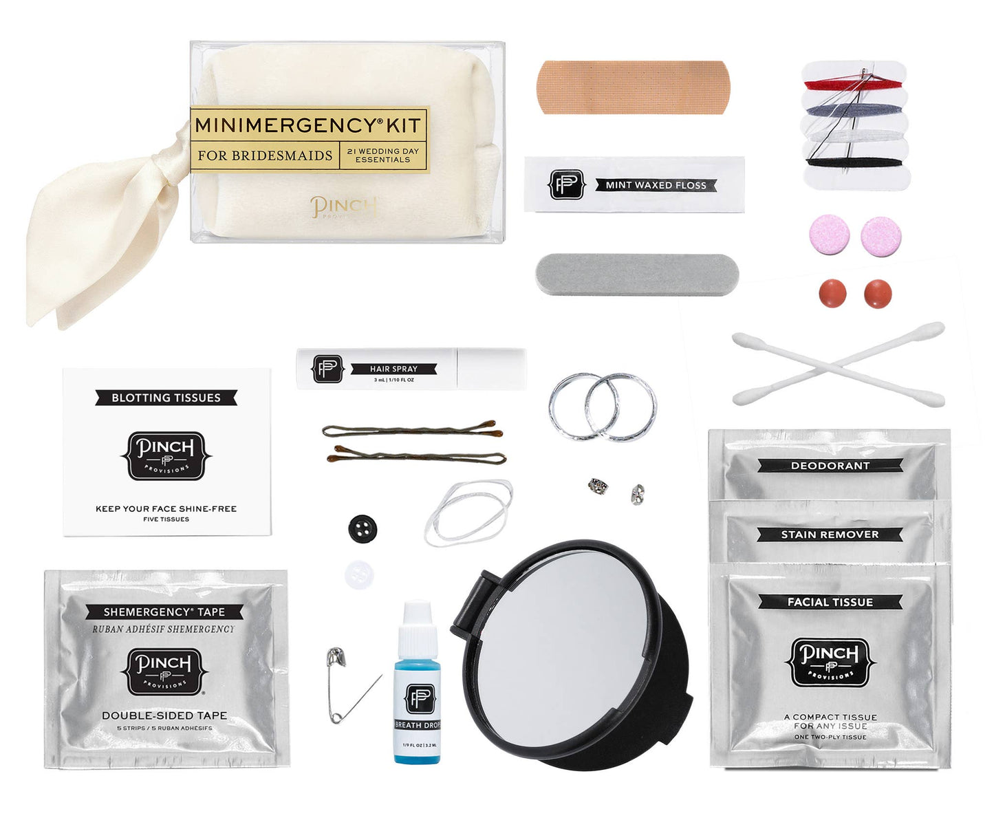 Velvet Minimergency Kit for Bridesmaids | Wedding Gifts: Ivory