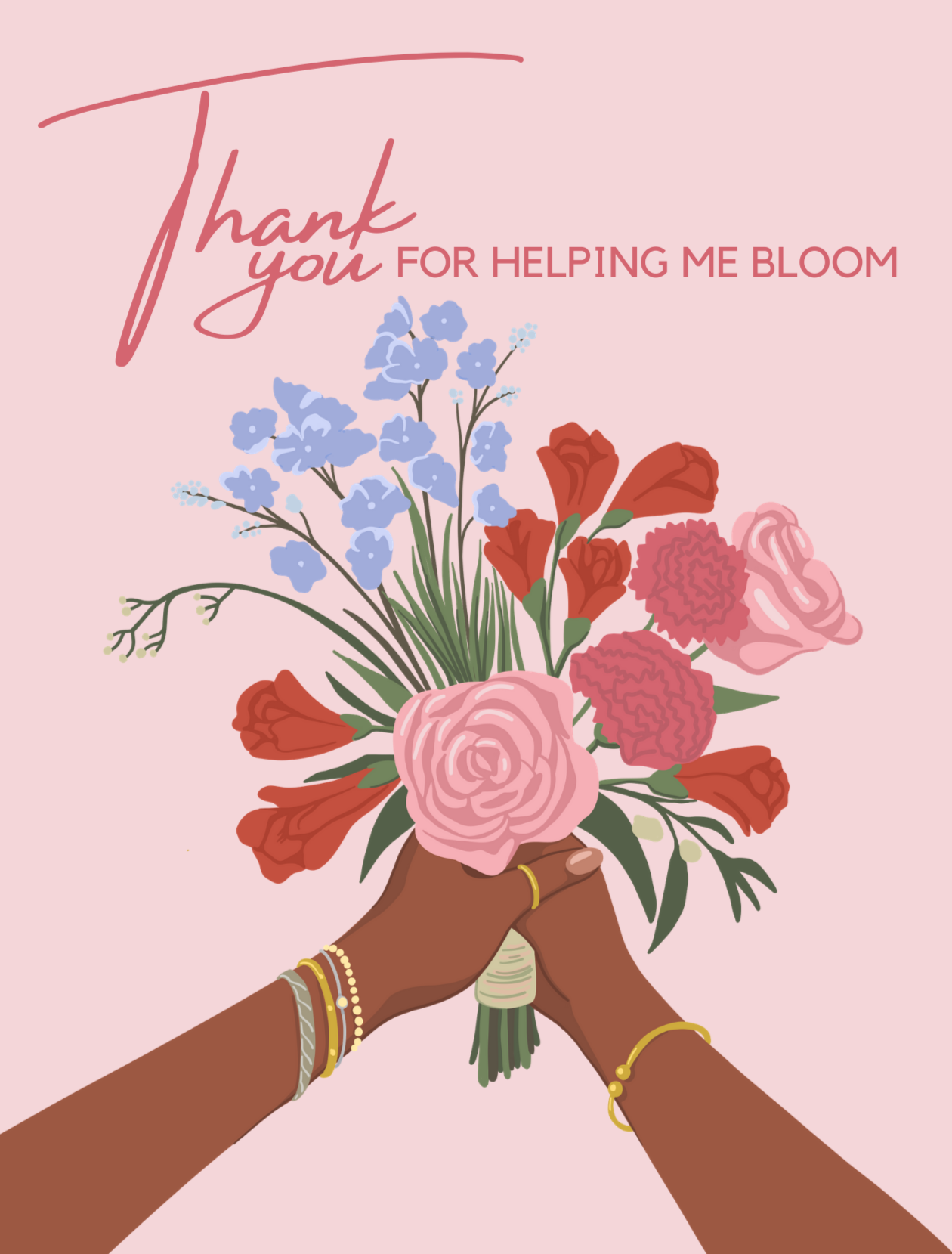 Thank You for Helping Me Bloom| floral | Black | Brown woman