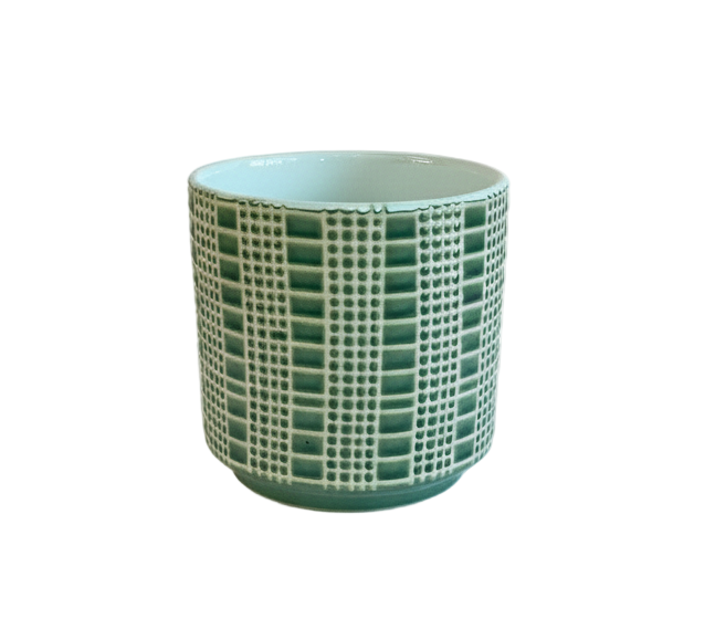 Zati Pot | Blue and White