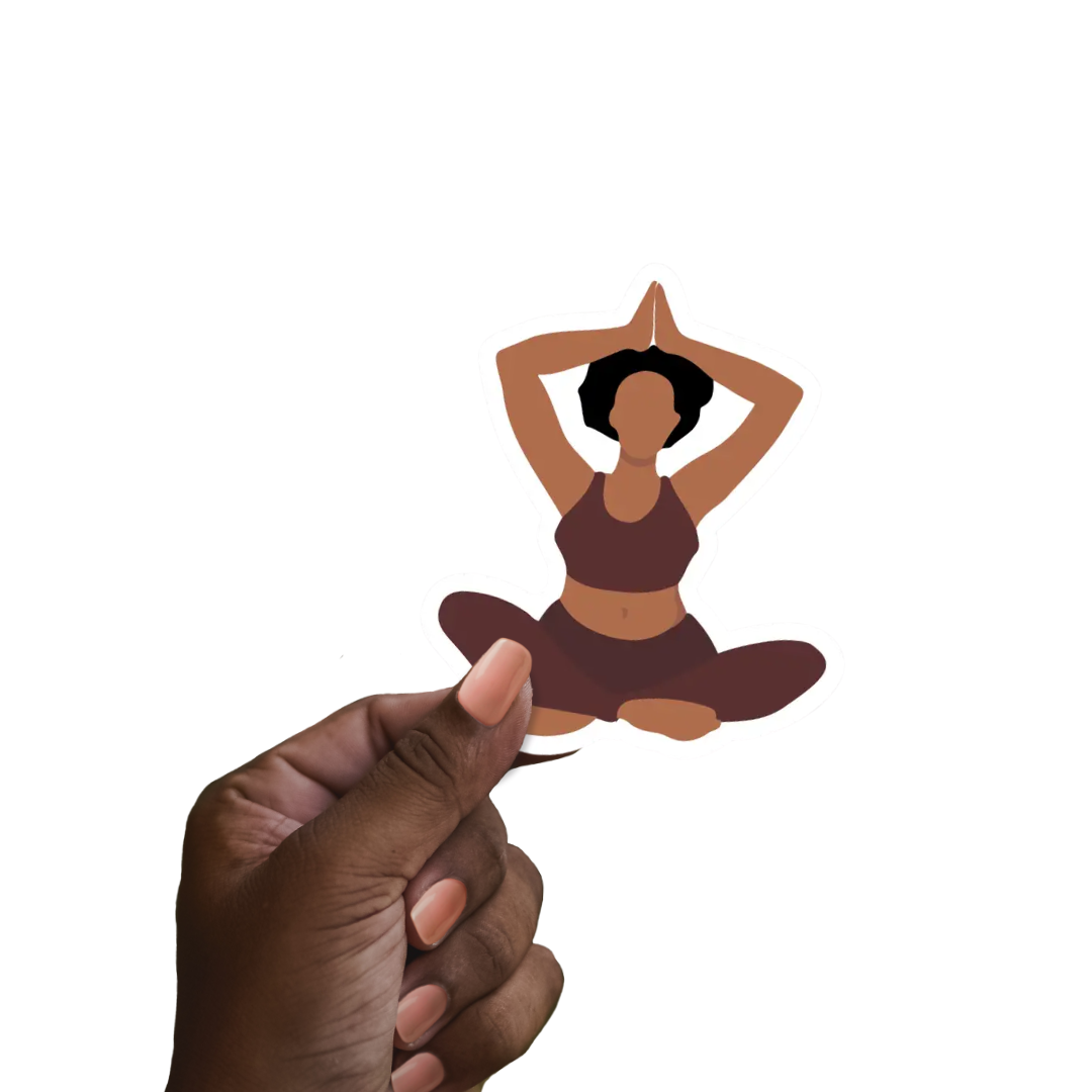 Yogi Stickers | Black Woman, Self-Care | Yoga & Wellness