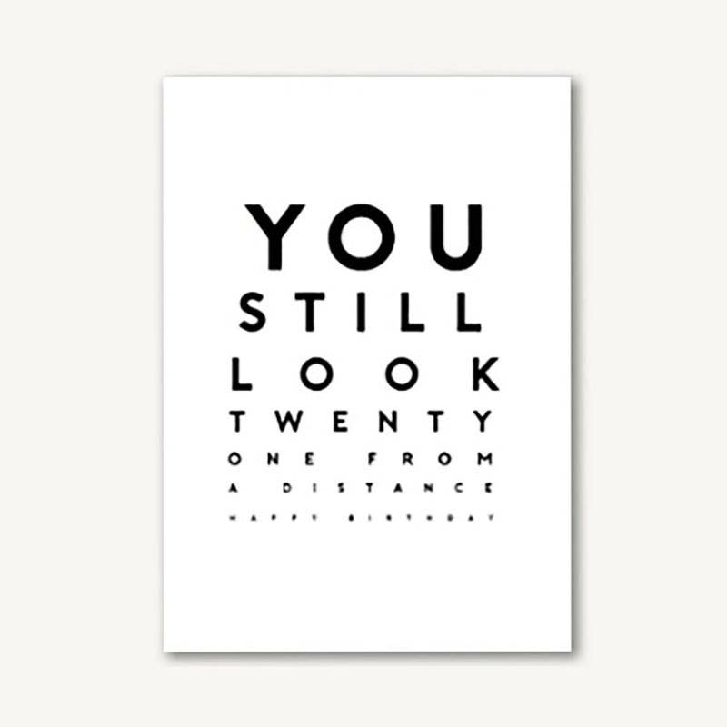 21 From a Distance Birthday Greeting Card