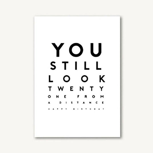21 From a Distance Birthday Greeting Card