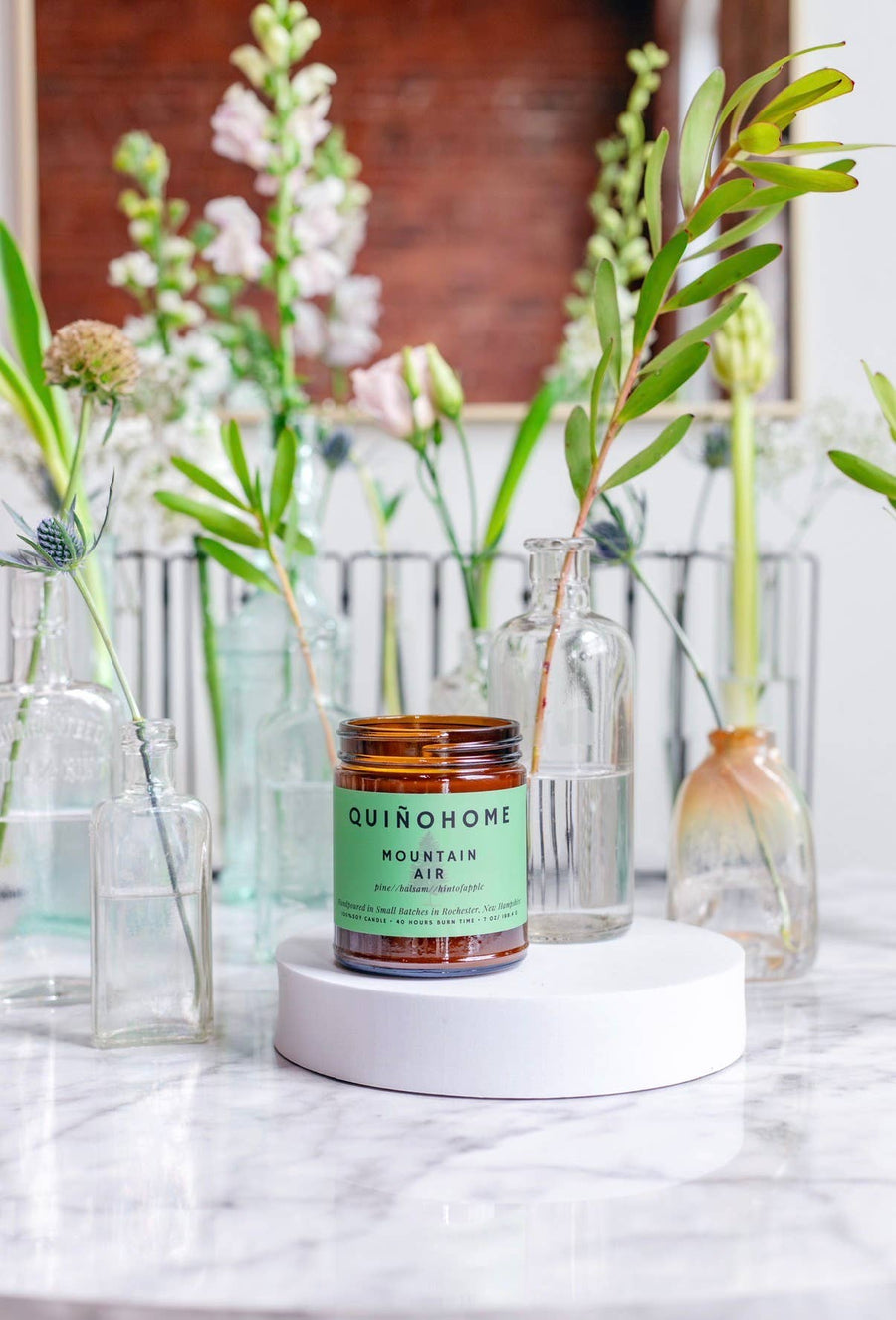 Mountain Air 7oz Soy Candle Jar// Fir, Pine, Hint Of Apple//