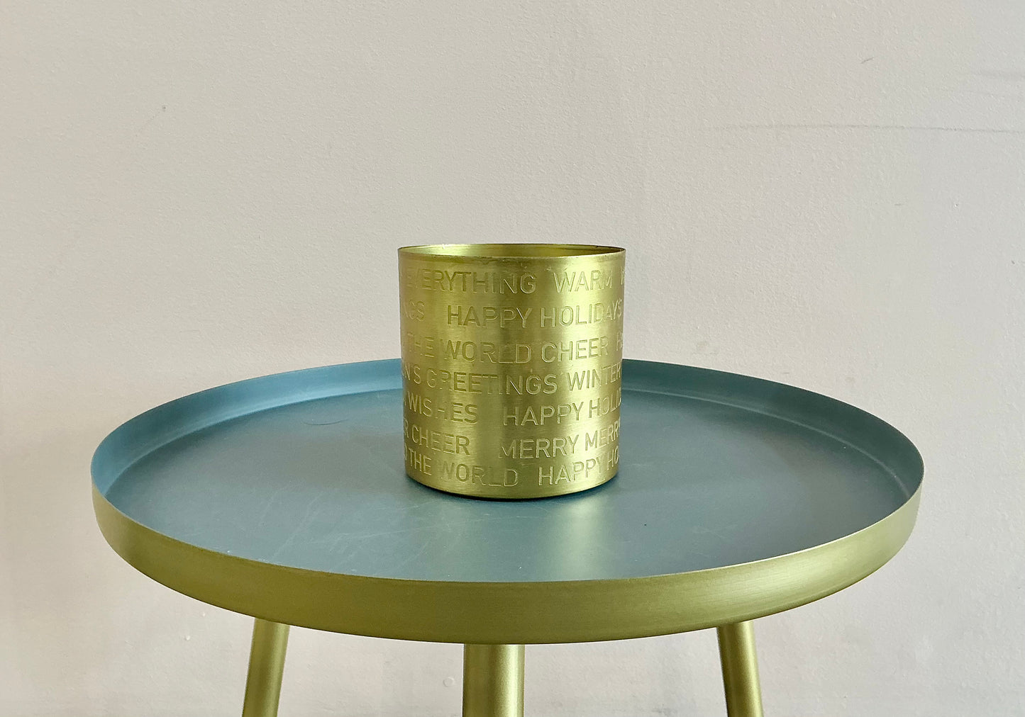 Cheerful Tidings Gold Pot