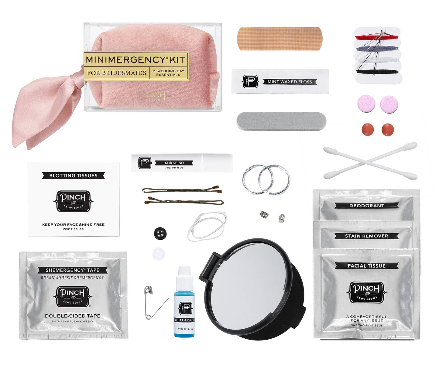 Velvet Minimergency Kit for Bridesmaids | Wedding Gifts: Blush