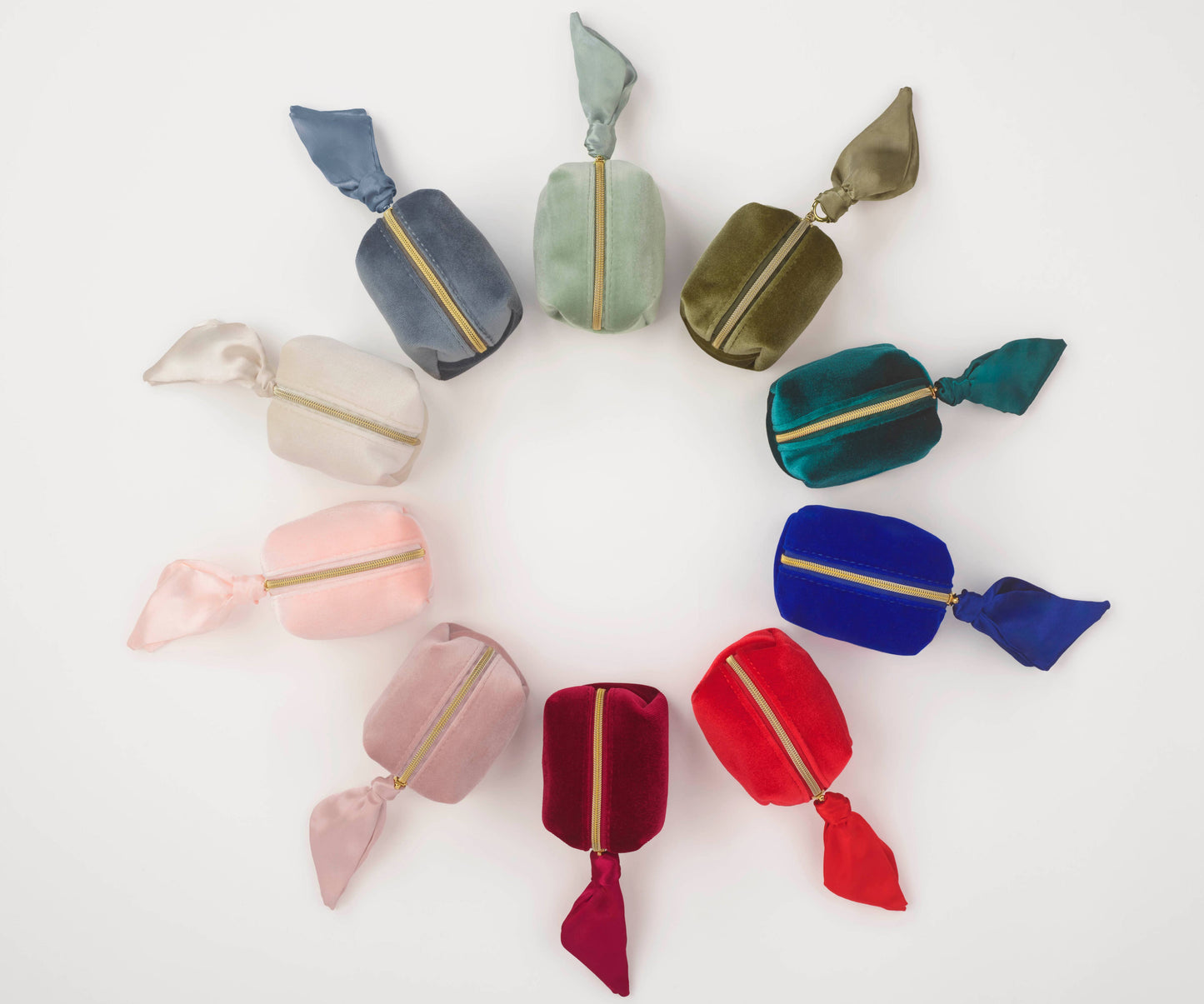 Velvet Scarf Minimergency Kit: Dusty Blue