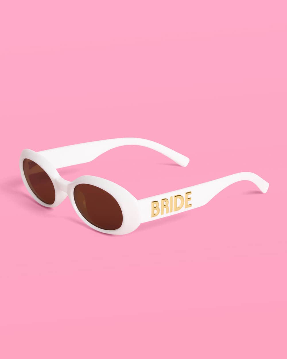 White Bride Sunnies - bride embossed sunglasses, bachelorette accessory