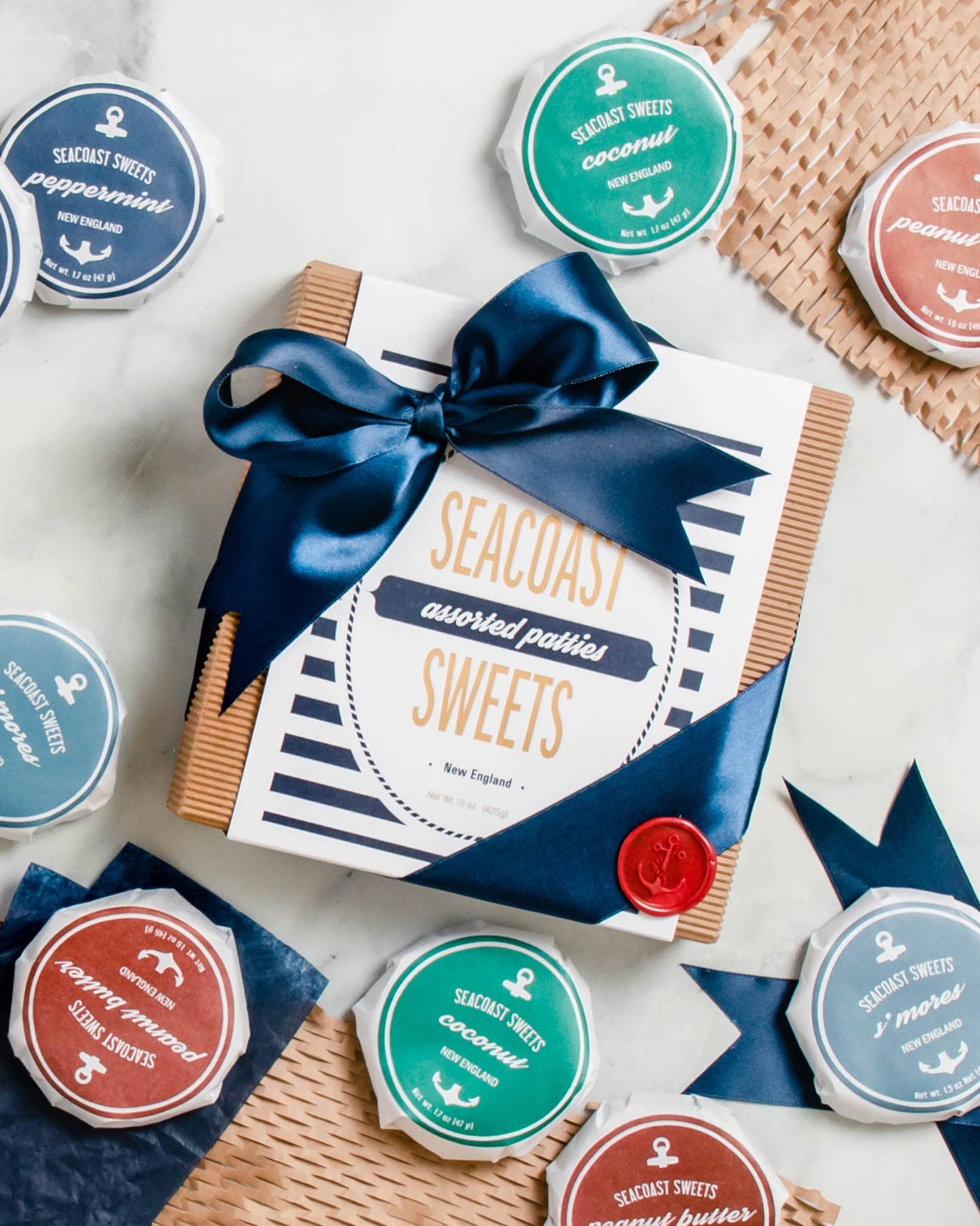 The Assorted 8-Patty Box: Pinstripe