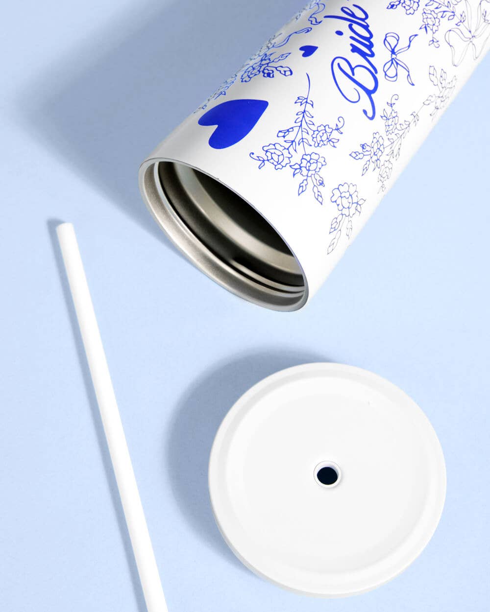 Something Blue Tumbler - 24 oz bride cup, drink, bachelor