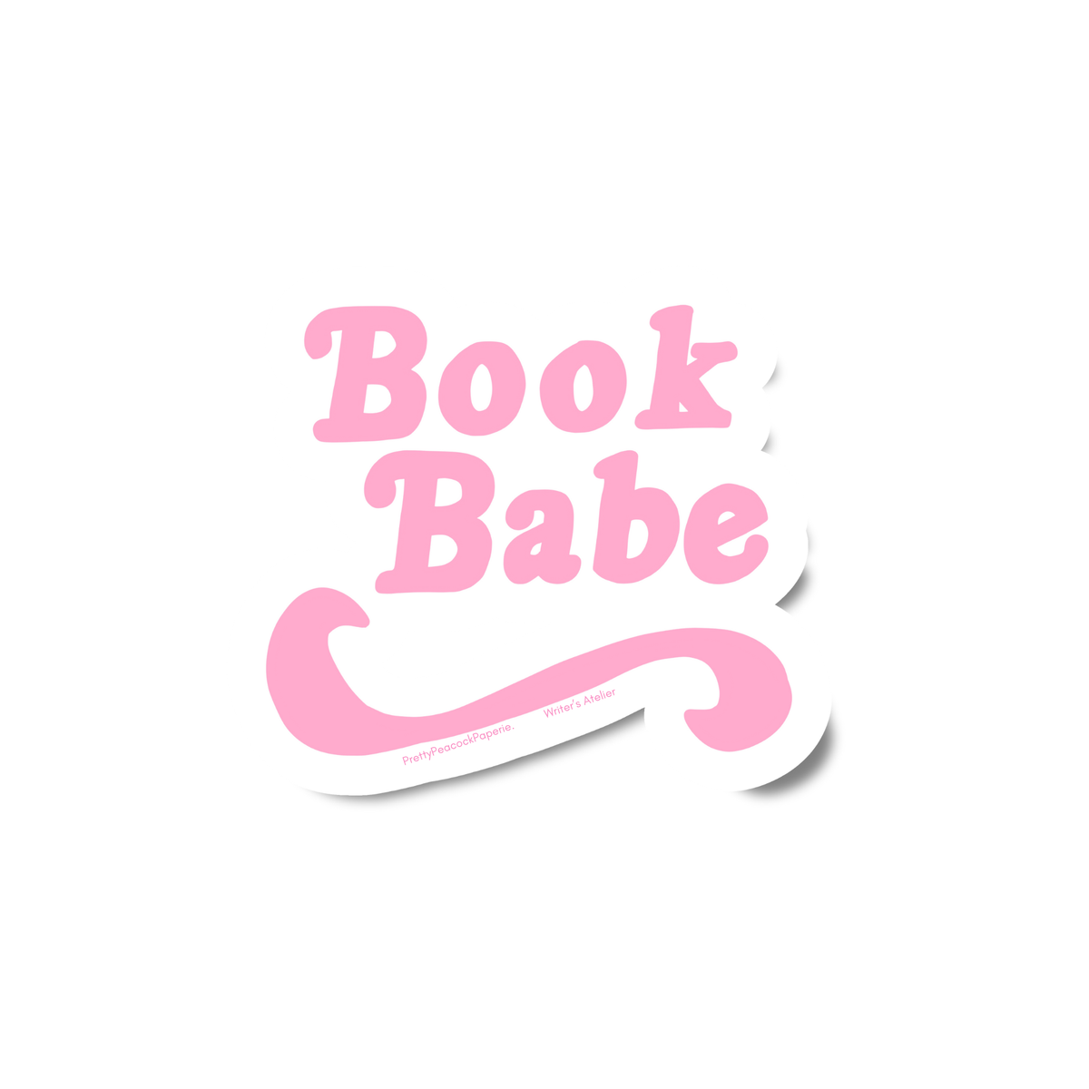 Book Babe Waterproof Vinyl Sticker, Dishwasher Safe