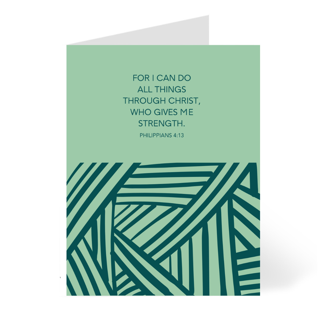 Philippians 4:13 | Hope Card | Christian Faith | Verse