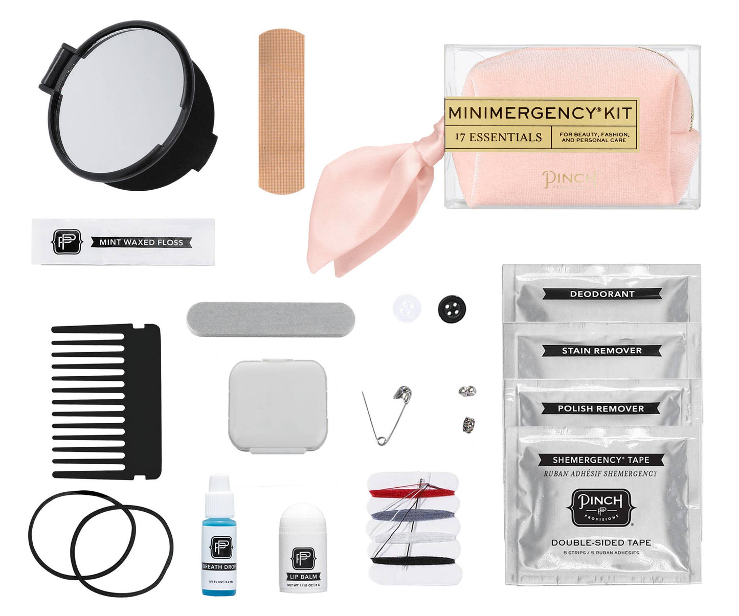 Velvet Scarf Minimergency Kit: Dusty Blue