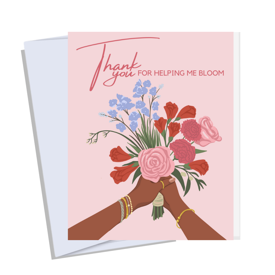Thank You for Helping Me Bloom| floral | Black | Brown woman