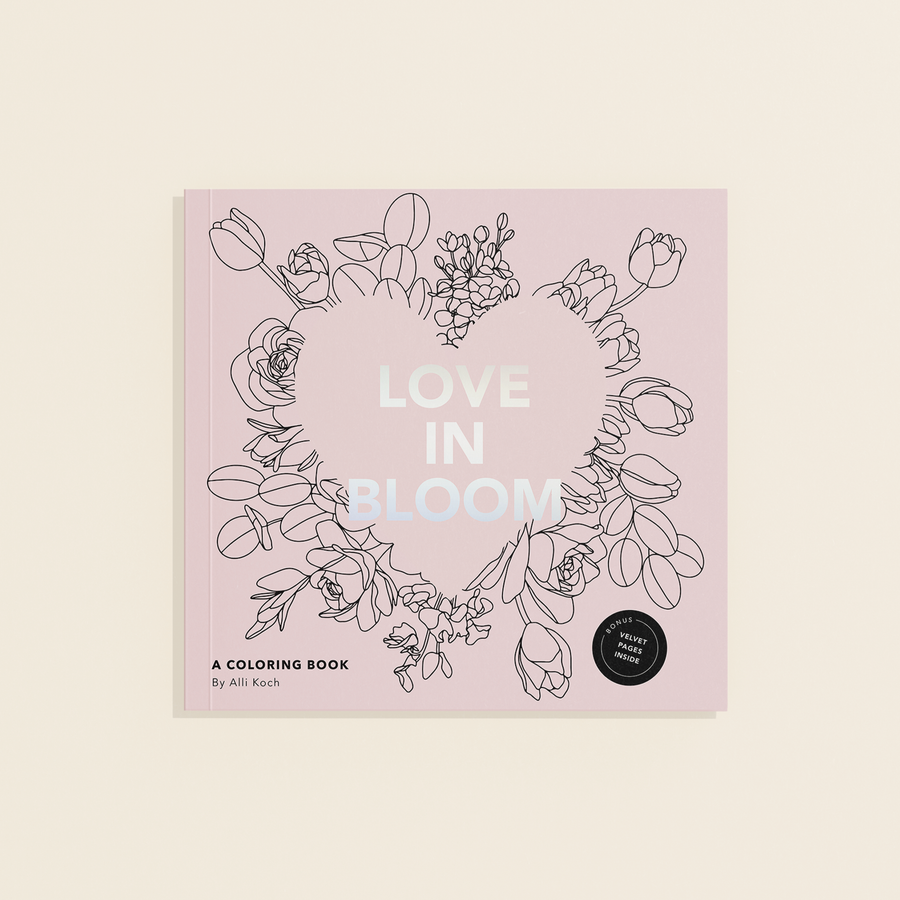 Love in Bloom: A Romantic Adult Coloring Book
