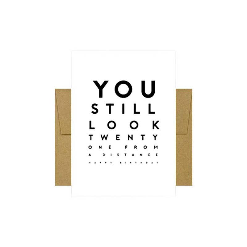 21 From a Distance Birthday Greeting Card