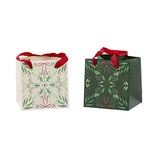 Folk Christmas Gift Bag Set