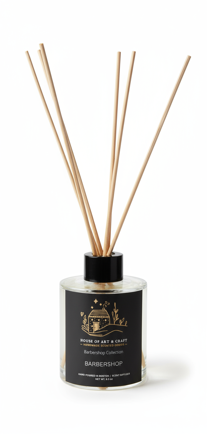 House Of Art & Craft Barbershop Reed Diffuser | The Barber's Collection