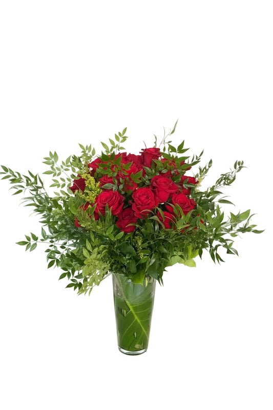 Rose Garden | Two Dozen Roses Vase Arrangement