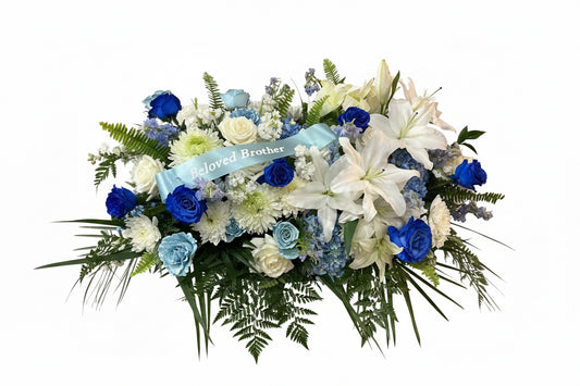 True Remembrance Half Casket Spray