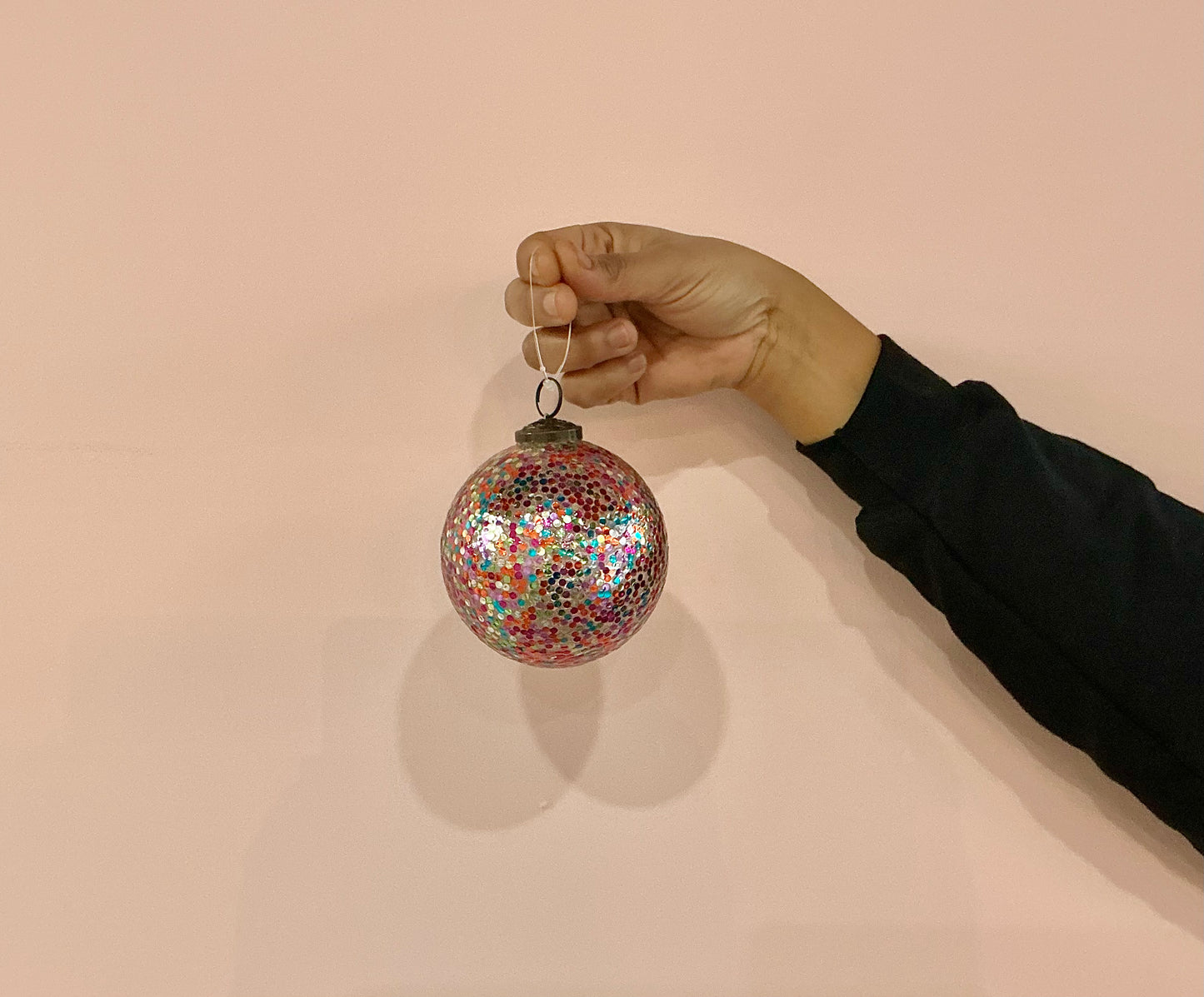 Rainbow Glitter Ornament