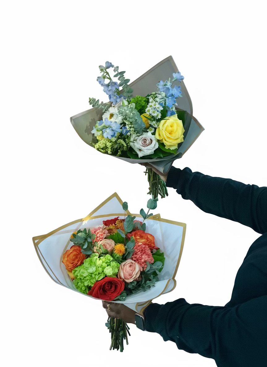 Pre-Made Wrapped Bouquet