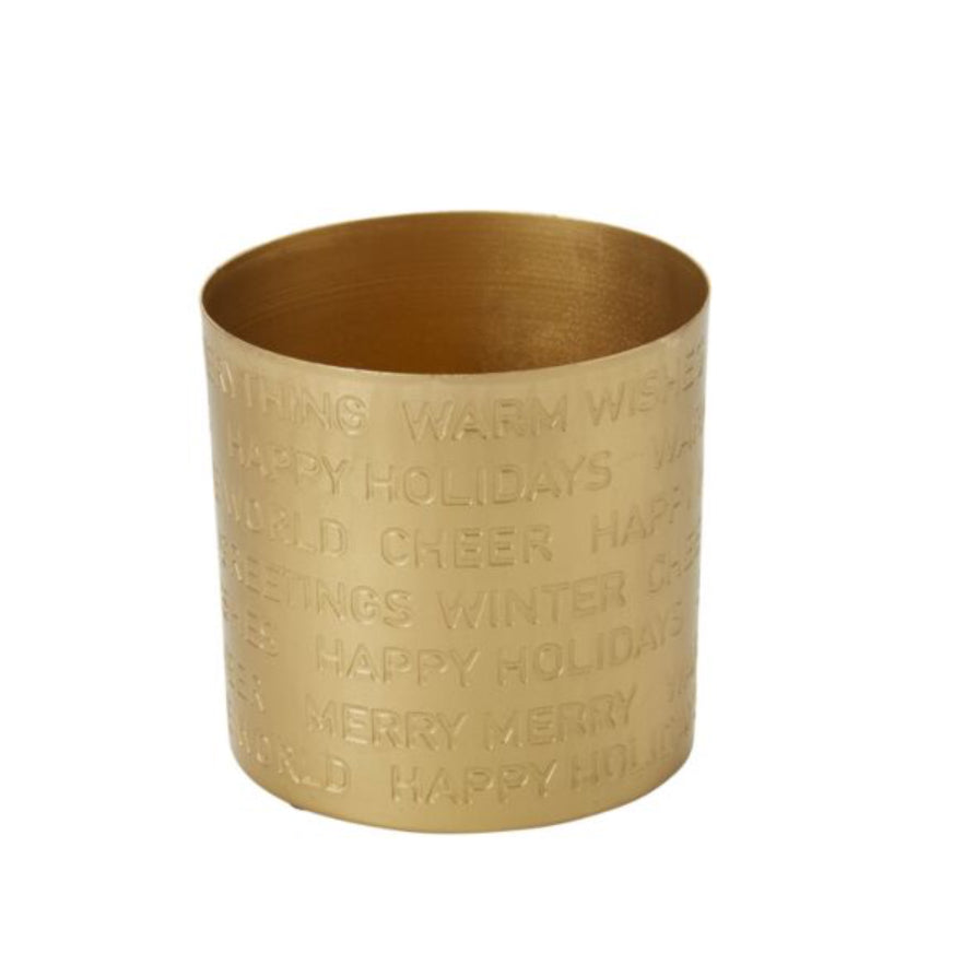 Cheerful Tidings Gold Pot