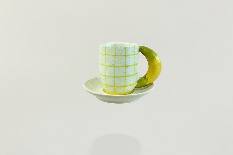 Fresh Fruit | Banana Mug and Saucer