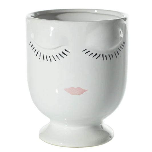 Celfie Face Pot | White (Large)