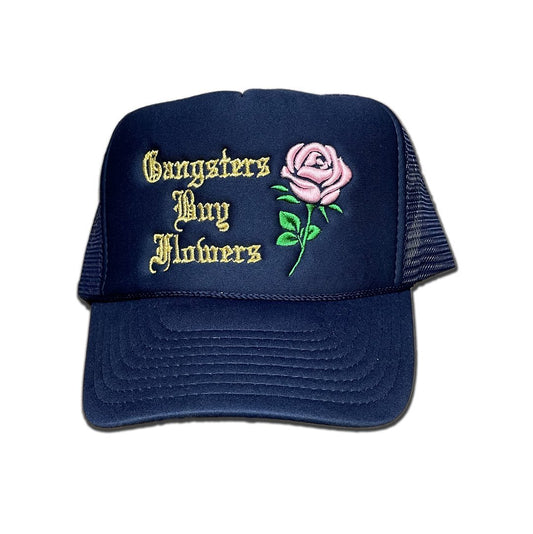 Gangsters Buy Flowers-Hat-Navy