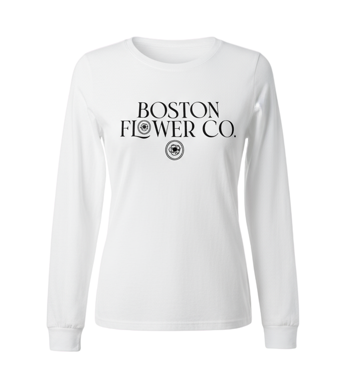 Boston Flower Co. Long Sleeve Top (White)