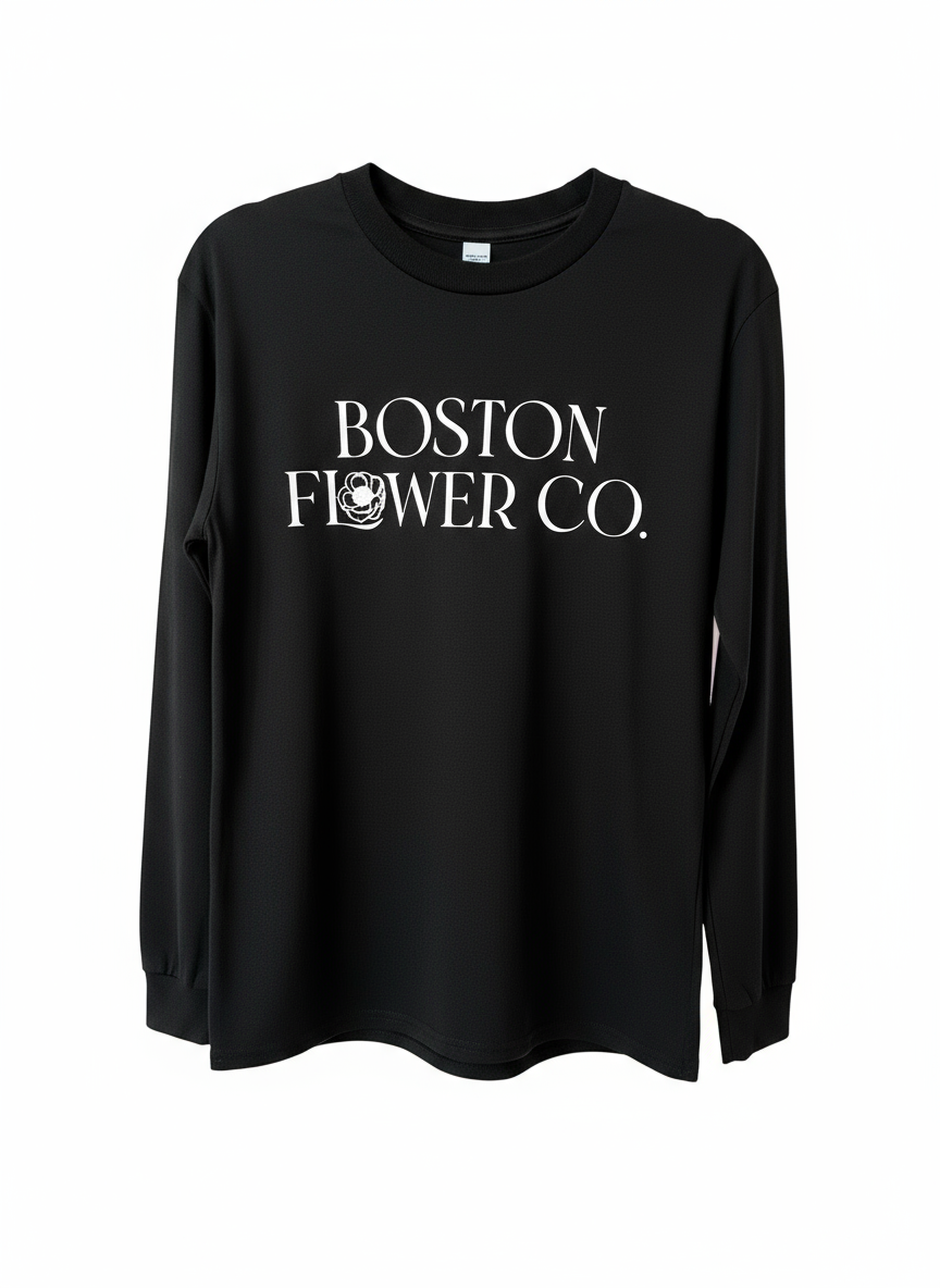 Boston Flower Co. Long Sleeve Top | Black