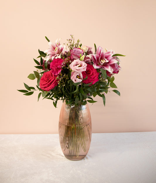 Pretty in Pink Vase Arrangement