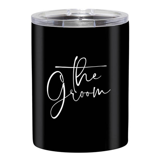 Stainless Steel Tumbler - The Groom: 12 oz