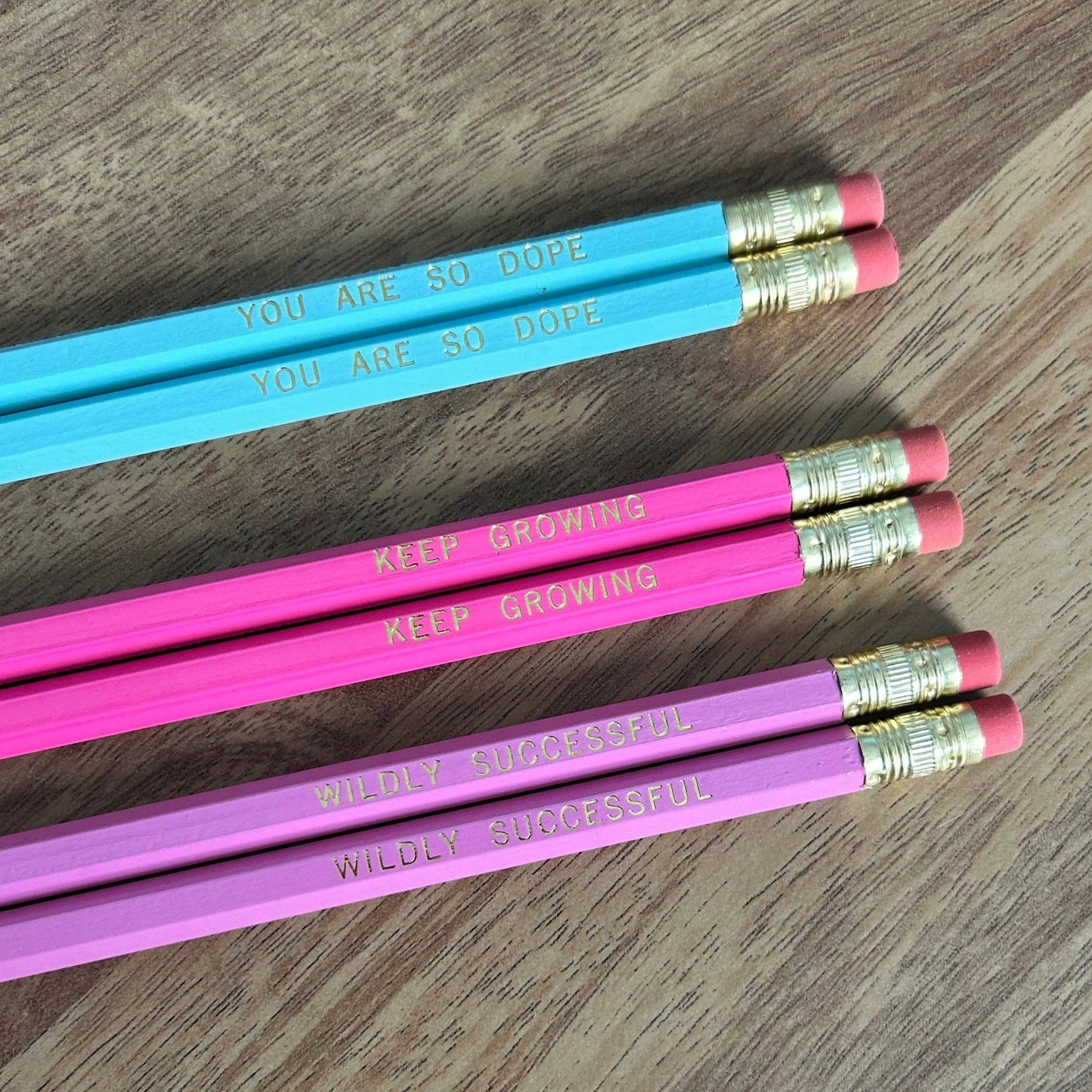 Keep Growing Hex Pencil - 5 Pack