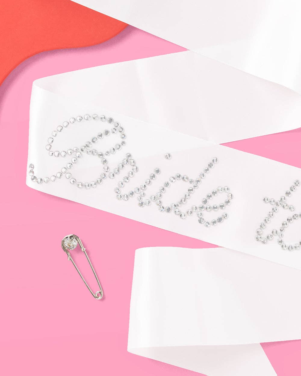 Bridal Shower Sash | Rhinestone Bride Accessory