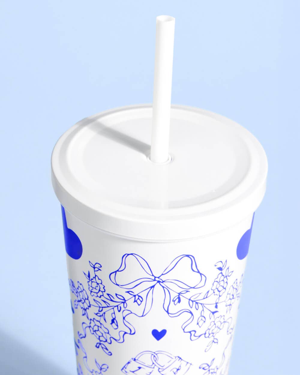 Something Blue Tumbler - 24 oz bride cup, drink, bachelor