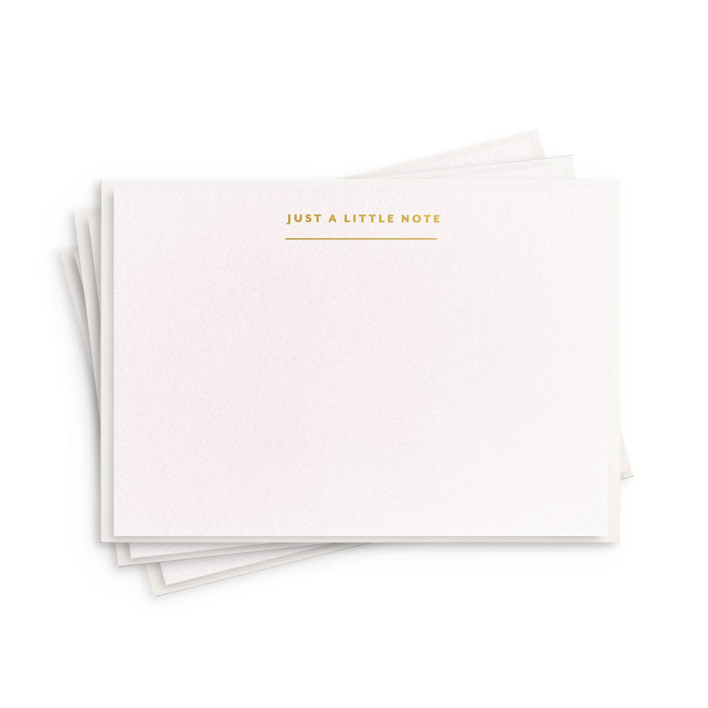 Just A Little Note Fancy Flat - Foil Box Set of 8 Stationery